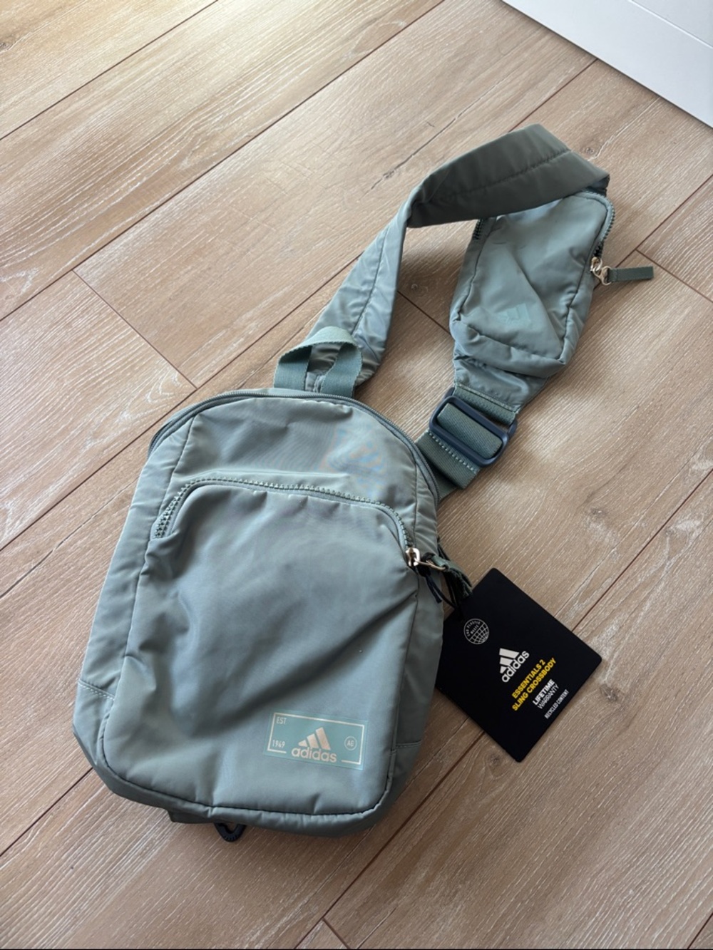 Adidas Sling Crossbody Bag Sage Green NWT!